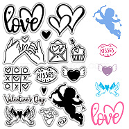 Custom PVC Plastic Clear Stamps, for DIY Scrapbooking, Photo Album Decorative, Cards Making, Stamp Sheets, Film Frame, Cupid, 160x110x3mm(DIY-WH0439-0237)
