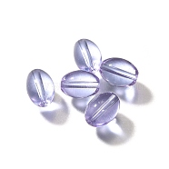 K9 Glass, Imitation Austrian Crystal Beads, Oval, Lilac, 11x8mm, Hole: 1.8mm(GLAA-R004-01N)