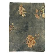 Flower Pattern Polyester Fiber Book Cover, Rectangle, 210x160x8mm(AJEW-WH0534-04)