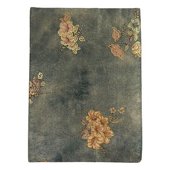 Flower Pattern Polyester Fiber Book Cover, Rectangle, 210x160x8mm