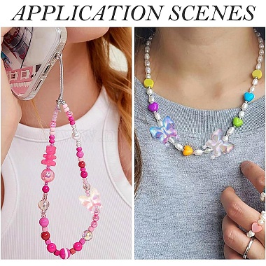10Pcs UV Plating Rainbow Iridescent Acrylic Beads(OACR-YW0003-68)-5