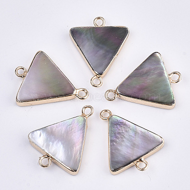 Golden Colorful Triangle Shell Links
