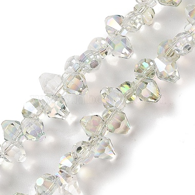 Honeydew Rhombus Glass Beads
