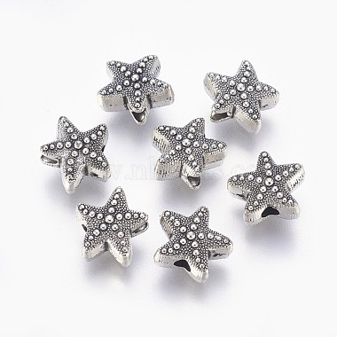 11mm Starfish Alloy Beads
