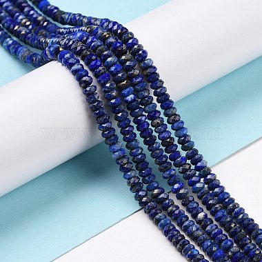 Chapelets de perle en lapis-lazuli naturel(G-H278-02A)-2