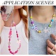 10Pcs UV Plating Rainbow Iridescent Acrylic Beads(OACR-YW0003-68)-5
