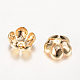 5-Petal Brass Bead Caps(X-KK-R037-54KC)-2