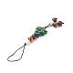 Christmas Handmade Lampwork Mobile Straps(HJEW-TA00011)-3