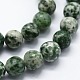 Chapelets de perles en jaspe à pois verts naturels(G-I199-30-10mm)-3