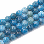 Natural Apatite Beads Strands, Dyed, Round, 6~7mm, Hole: 1mm, about 60~67pcs/strand, 15.7 inch(G-S333-6mm-012)