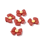 Opaque Resin Cabochons, FireBrick, Bowknot Pattern, 23x18.5x5.8mm(RESI-I037-05B)