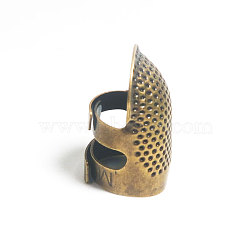 Brass Sewing Thimble Finger Protector, Adjustable Finger Shield Protector, DIY Sewing Tools, Antique Bronze, 23mm(PURS-PW0003-062A-AB)