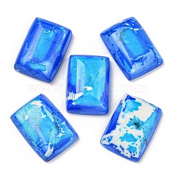 Synthetic Imperial Jasper Cabochons, Dyed, Rectangle, Dodger Blue, 24.5~25x17.5~18x6.5~7mm(G-N342-26C-1)