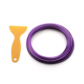 Car Interior Moulding Trim, Rubber Seal Protector, with Scraper Tool, Fit for Most Car, Purple, 6x2.5mm, about 5m/roll
