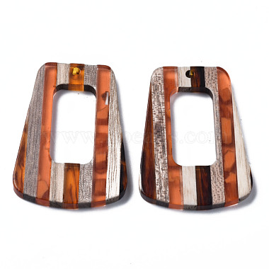 Resin & Walnut Wood Pendants(RESI-N025-013A-D01)-2