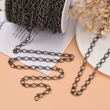 Iron Handmade Chains Figaro Chains Mother-Son Chains(CHSM003Y-B)-6