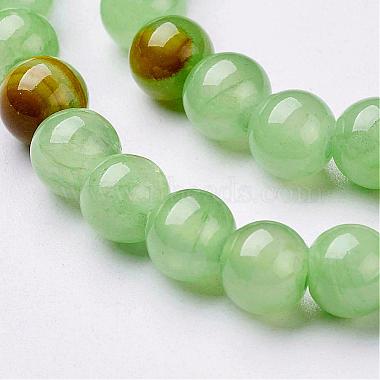 Natural Flower Jade Beads Strands(GSR6mmC193)-2