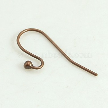 Brass Hook Earrings(KK-KS0001-08R-NR)-2