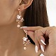 Alloy Enamel Santa Claus Dangle Stud Earrings(FS-WGFB69C-01)-2