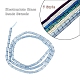 7 brins 7 brins de perles de verre électrolytiques de style(EGLA-YW0001-24)-3