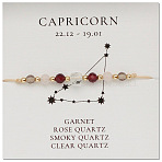 Natural stone constellation bracelet with 12 zodiac signs, creative jewelry for women.(X-NR2952-5)