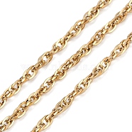 Ion Plating(IP) 304 Stainless Steel Link Chains, Soldered, Golden, 4x3x1mm(CHS-A013-07G)