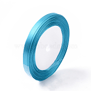 1/4 inch(6mm) Blue Satin Ribbon, 25yards/roll(22.86m/roll)(X-RC6mmY047)