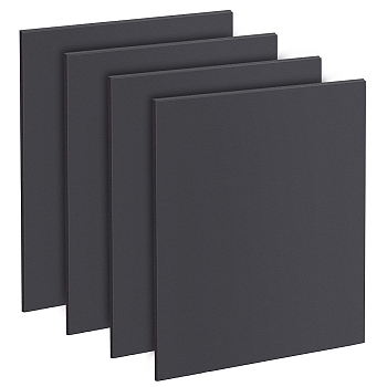 PVC Foam Board, Polyethylene PE Board, for Sand Table, Presentaions, Art Projects, Rectangle, Black, 250x200x3mm