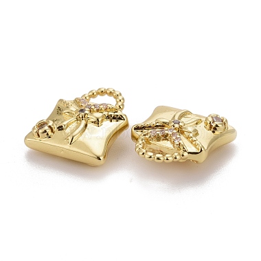 Brass Micro Pave Clear Cubic Zirconia Charms(KK-Z024-03G)-3