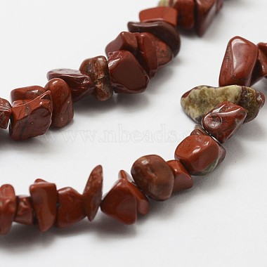 Chapelets de perles en jaspe rouge naturel(G-F328-20)-3