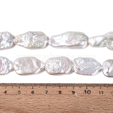 Natural Baroque Keshi Pearl Beads Strands(PEAR-S020-D12)-5