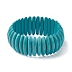 Synthetic Turquoise Oval Beaded Stretch Bracelets(BJEW-P299-09A)-1
