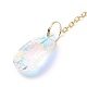 Lustre en cristal décorations pendentif en forme de larme en verre(HJEW-D029-04G-B)-5