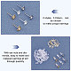 Unicraftale 60Pcs Square & Heart 304 Stainless Steel Ear Stud Components(DIY-UN0002-76)-5