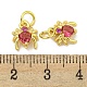 Rack Plating Brass Micro Pave Cubic Zirconia Spider Charms(ZIRC-I065-02A)-3