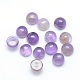 Natural Amethyst Cabochons(G-P393-R14-4mm)-1