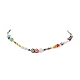 Natural Pearl & Millefiori & Seed Glass Beaded Necklace for Women(NJEW-JN04160)-4