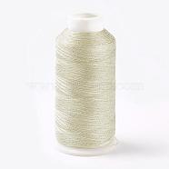 Metallic Cord, 9-Ply, Silver, 0.8mm, about 328.08 yards(300m)/roll(MCOR-G001-0.8mm-05)
