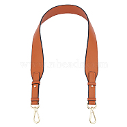 Adjustable PU Imitation Leather Bag Handles, with Alloy Clasps, for Bag Straps Replacement Accessories, Chocolate, 76~80x4x0.35cm(DIY-WH0185-45A)