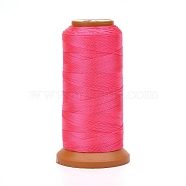 Polyester Threads, for Jewelry Making, Hot Pink, 0.7mm, about 437.44 yards(400m)/roll(X-NWIR-G018-E-15)