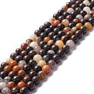Natural Brecciated Jasper Beads Strands, Round, 6mm, Hole: 0.8mm, about 61pcs/strand, 14.96''(38cm)(G-M381-01C)