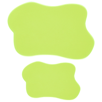 2Pcs 2 Style Acrylic Cup Mats, Heat Resistant Pot Mats, for Home Kitchen, Polygon, 96~135x122~181x3mm, 1pc/style