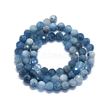 Natural Aquamarine Beads Strands(G-G927-08)-2