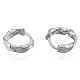 316 Surgical Stainless Steel Twist Hoop Earrings for Men Women(EJEW-N052-10)-2