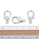 Platinum Plated Zinc Alloy Lobster Claw Clasps(X-E107)-5