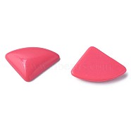 Opaque Acrylic Cabochons, Triangle, Deep Pink, 19.5x28x5mm, about 354pcs/500g(MACR-S373-144-A10)