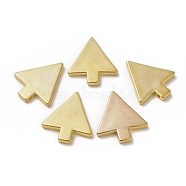 CCB Plastic Pendant, Triangle, Golden, 38.5x34x4mm, Hole: 2mm(CCB-K007-62G)