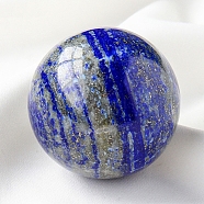 Natural Lapis Lazuli Crystal Ball, Reiki Energy Stone Display Decorations for Healing, Meditation, Witchcraft, 40mm(PW-WG69077-06)