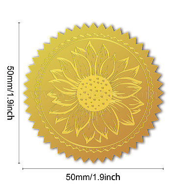 Self Adhesive Gold Foil Embossed Stickers(DIY-WH0211-371)-2