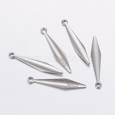 Stainless Steel Color Rhombus 316L Surgical Stainless Steel Pendants